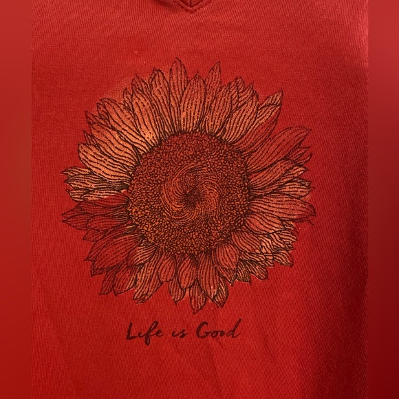Life is Good Women’s Crusher Cotton Tee Short Sleeve Brick Red Size XL - Picture 8 of 12
